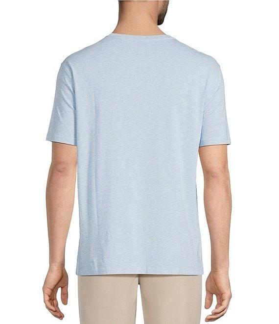 Roundtree & Yorke Big & Tall Solid Cloud Short Sleeve V-Neck T-Shirt Product Image