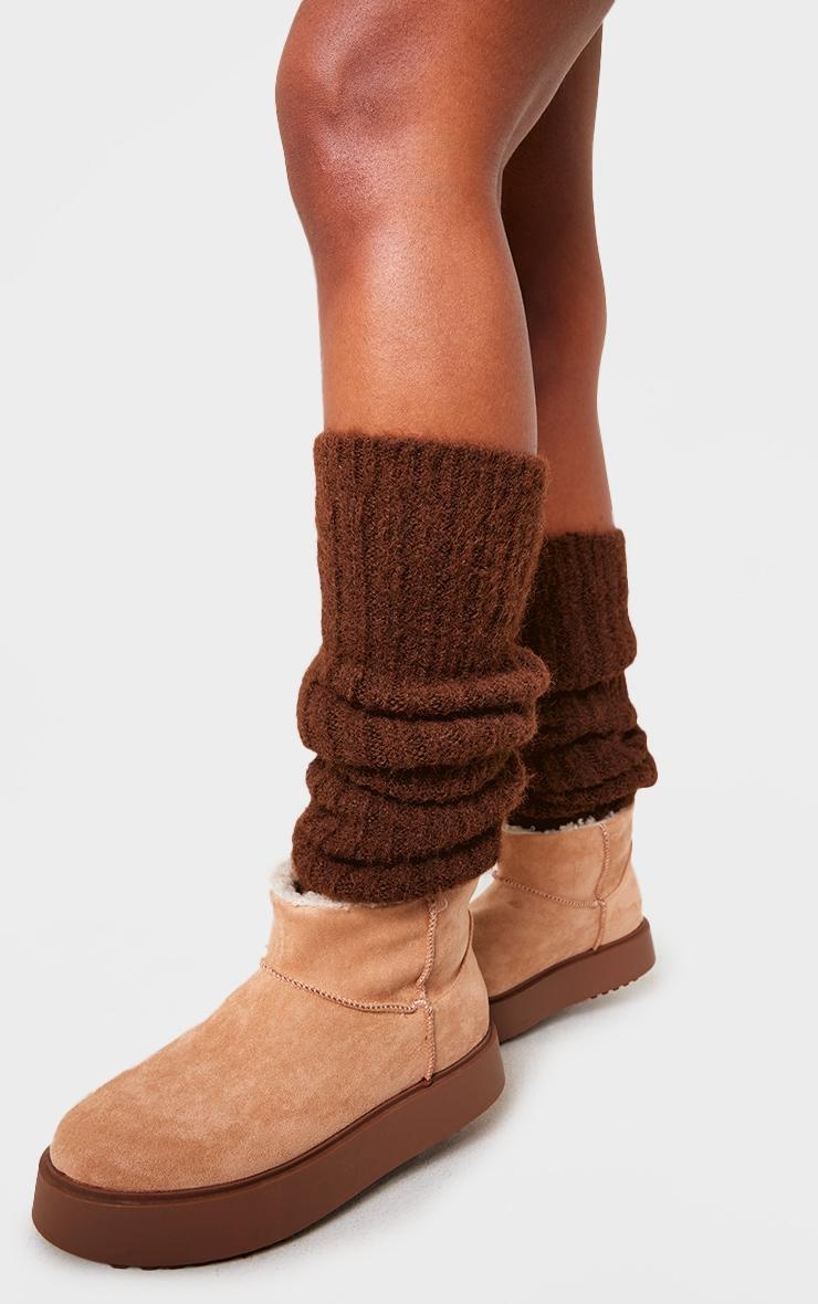 Cappuccino Blanket Rib Leg Warmers Product Image