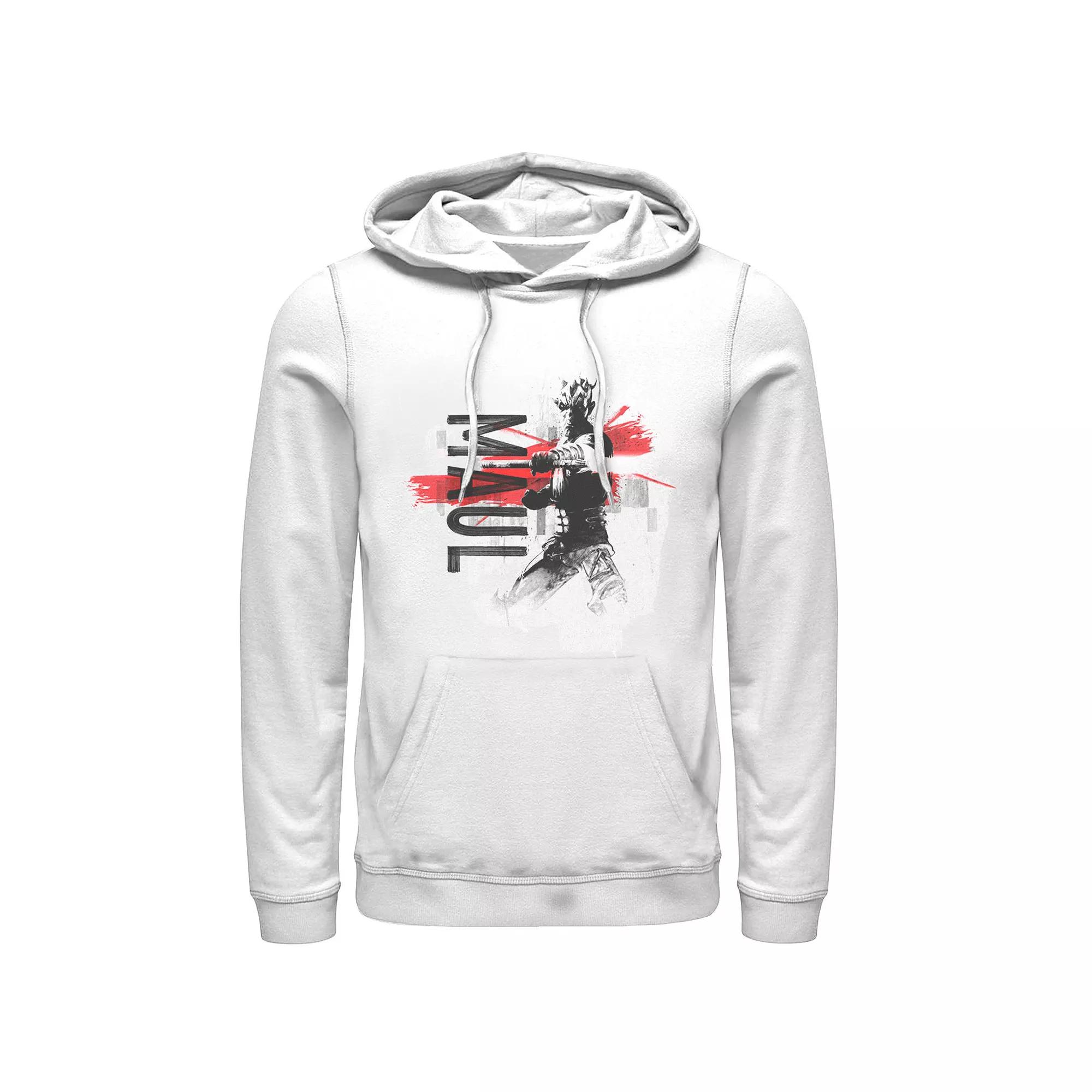 Men's Star Wars The Clone Wars Darth Maul Potrait Hoodie, Size: XL, White Product Image