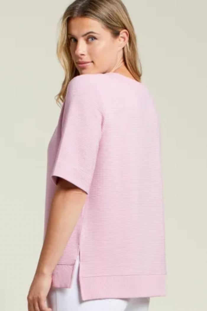 OTTOMAN BOAT NECK TOP - Lily Product Image