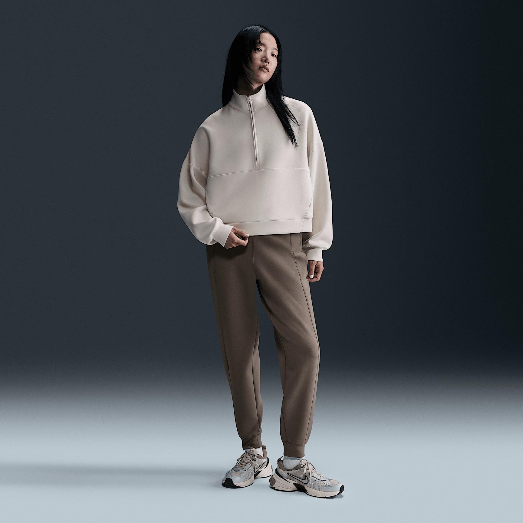 Nike Womens 24.7 ImpossiblySoft Dri-FIT Oversized 1/2-Zip Top | HQ8188-104 Product Image