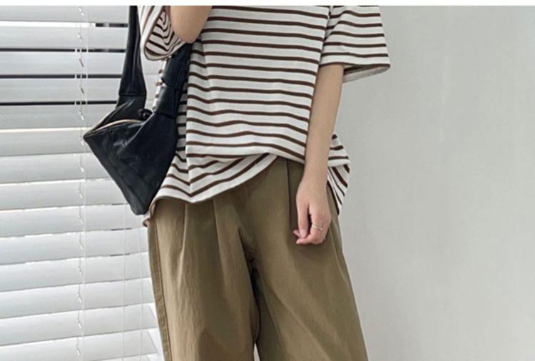 Maternity Plain Straight Leg Pants Product Image
