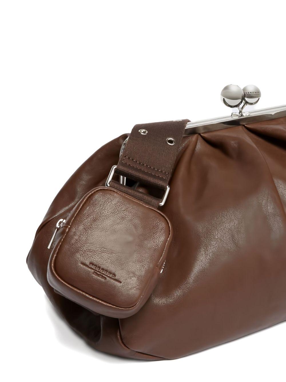 large Pasticcino leather clutch bag Product Image