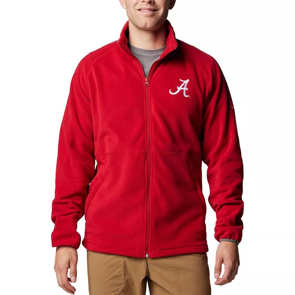 Men's Columbia  Crimson Alabama Crimson Tide Flanker IV Fleece Raglan Full-Zip Jacket, Size: Large, Red Product Image
