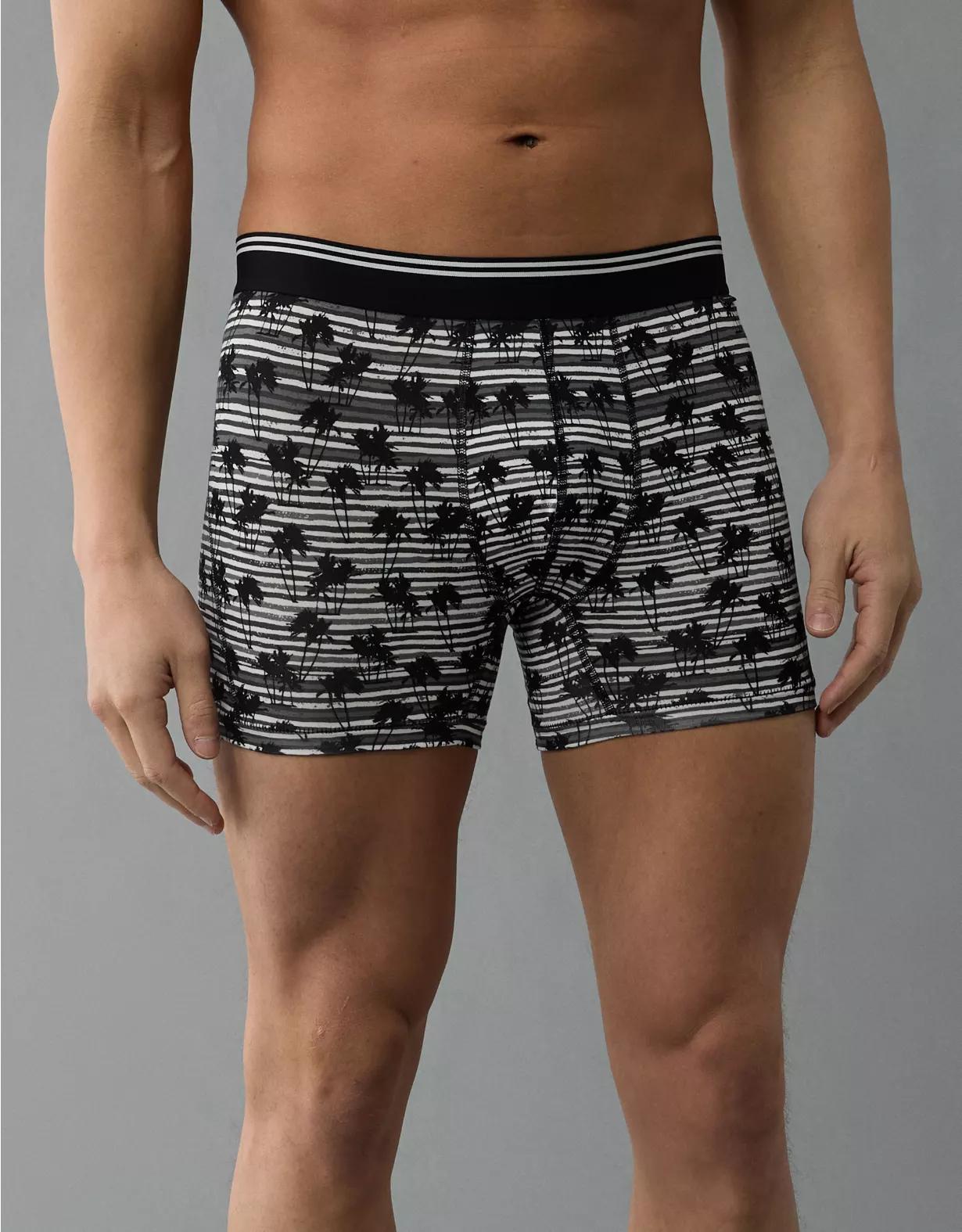 AEO Men's Palm Trees 4.5" Ultra Soft Boxer Brief Product Image