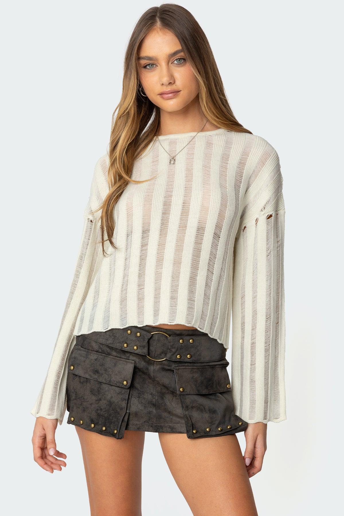 Marge Studded Faux Leather Mini Skort Product Image