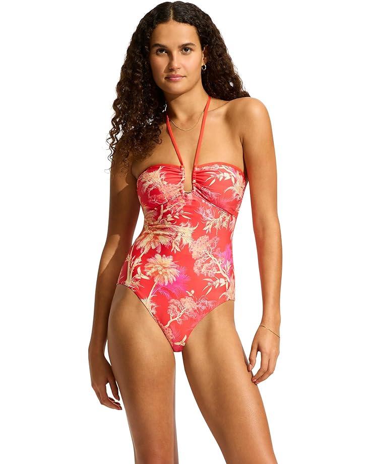 Women's Seafolly Marbella Trim Front One-Piece Product Image