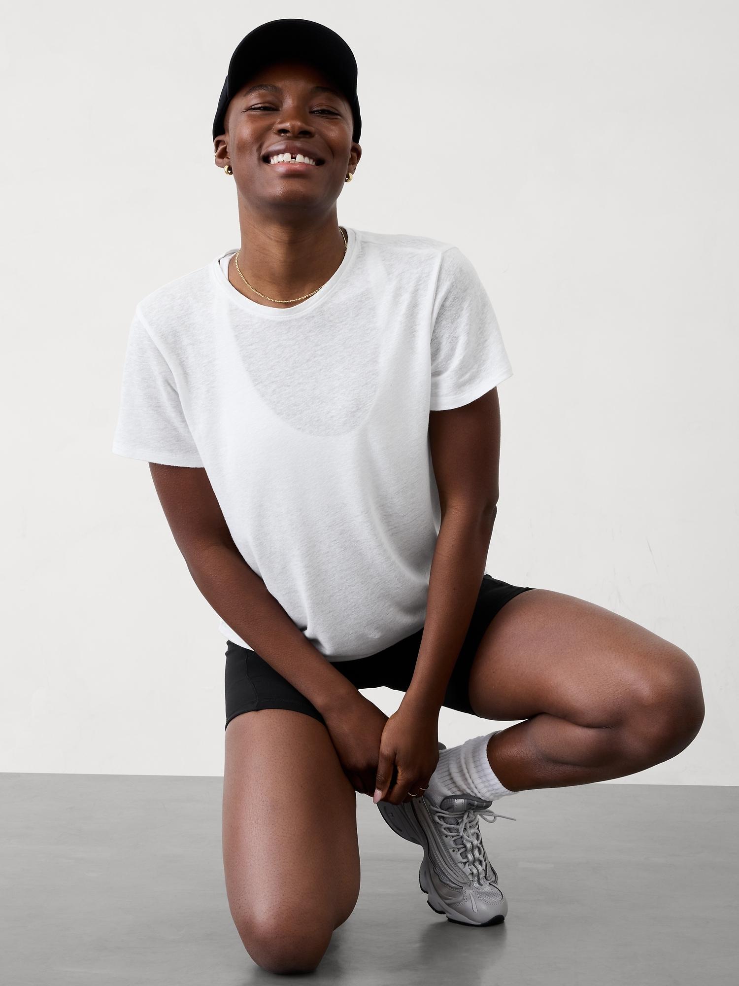 Getaway Linen Blend Tee Product Image