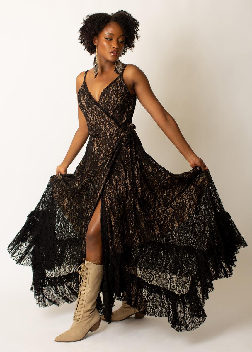 Elia Dress in Black Female Product Image