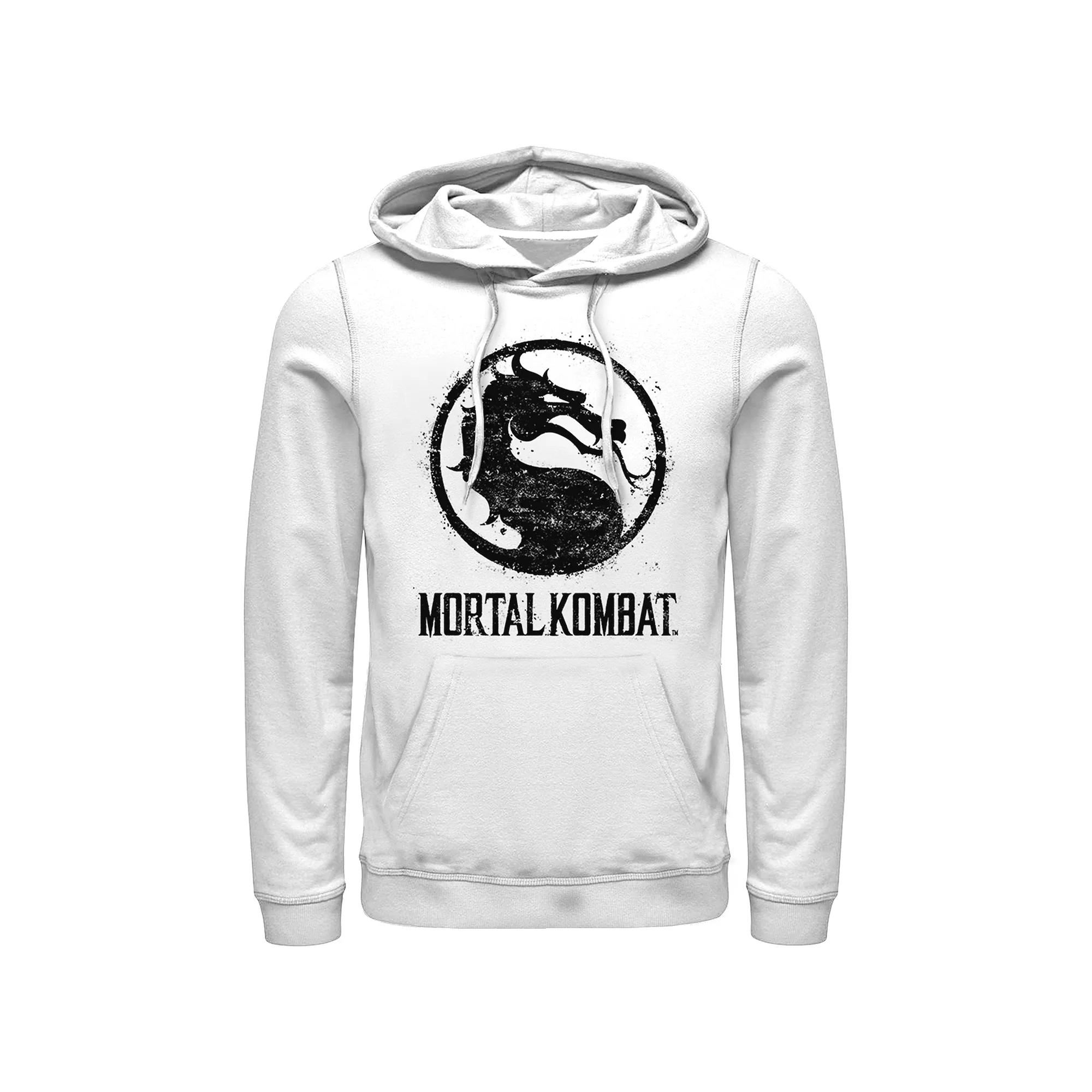 Men's Mortal Kombat Splatter Logo Graphic Hoodie,  Product Image
