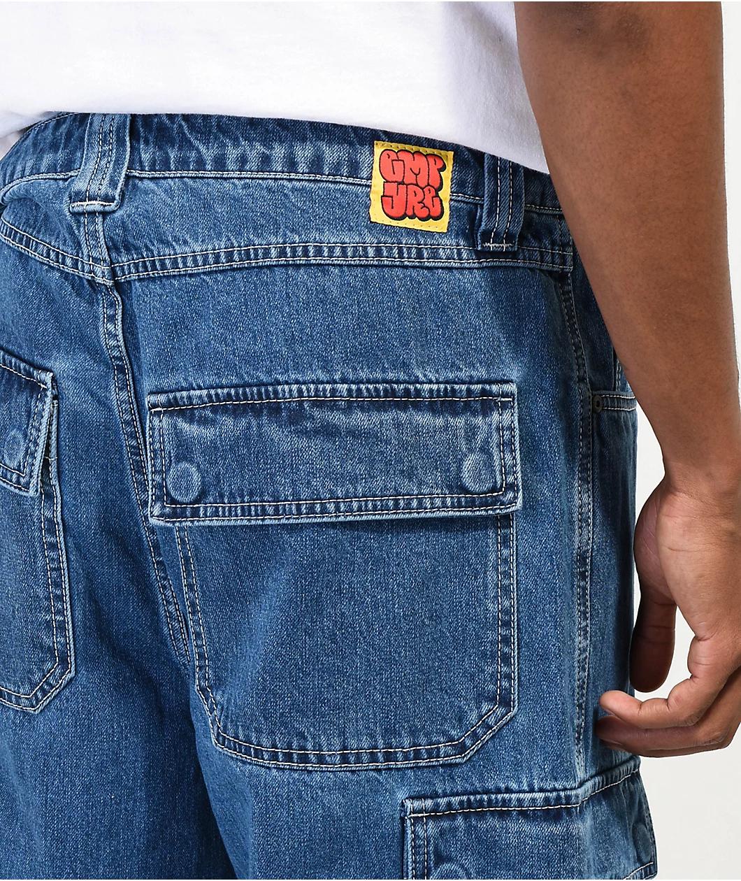 Empyre Shmutz Ultra Wide Black Denim Skate Jeans Product Image