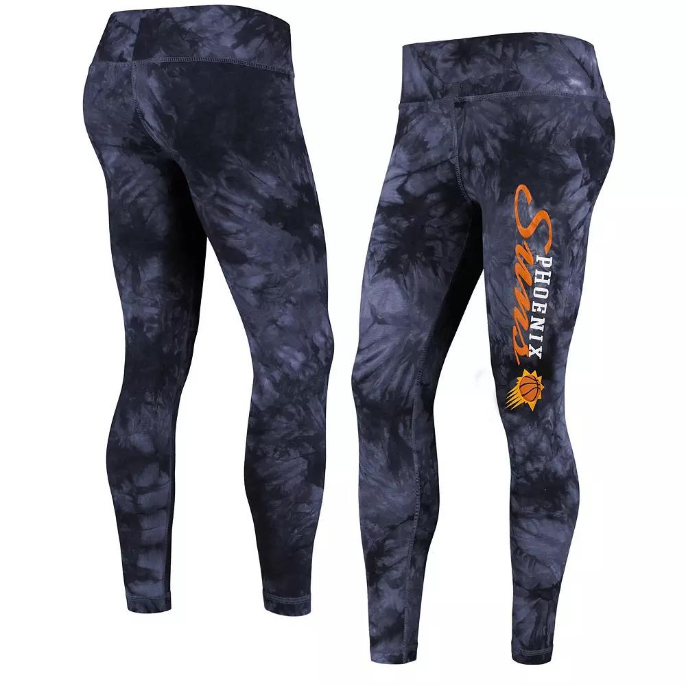 Women's Concepts Sport Black Phoenix Suns Burst Tie-Dye Leggings, Size: Large, Phx Black Product Image