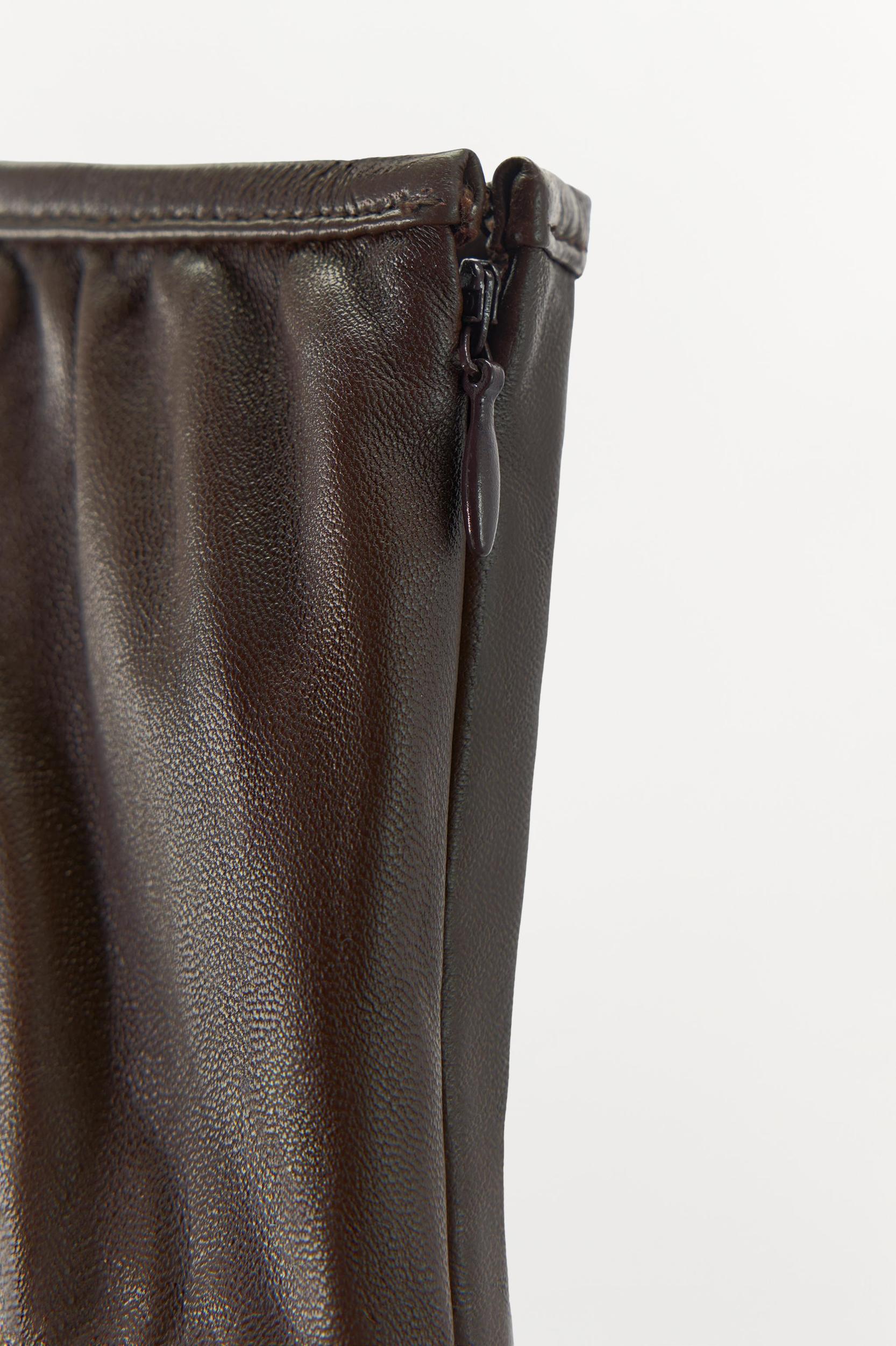 100% LEATHER RUCHED DRESS LIMITED EDITION Product Image