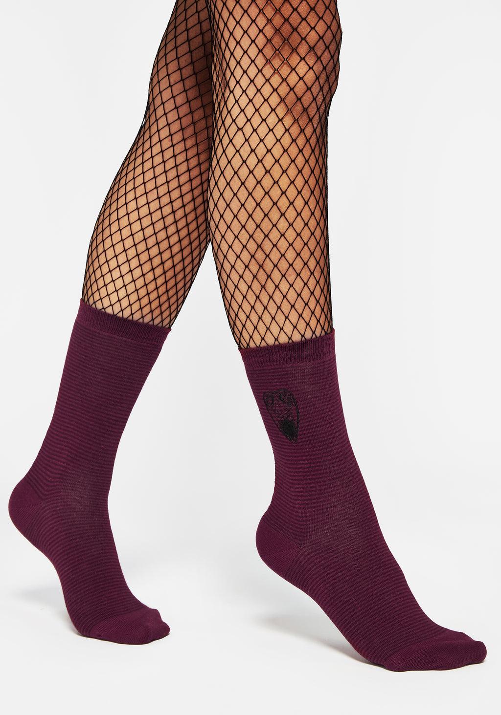 Kozmic Embroidered Socks Product Image