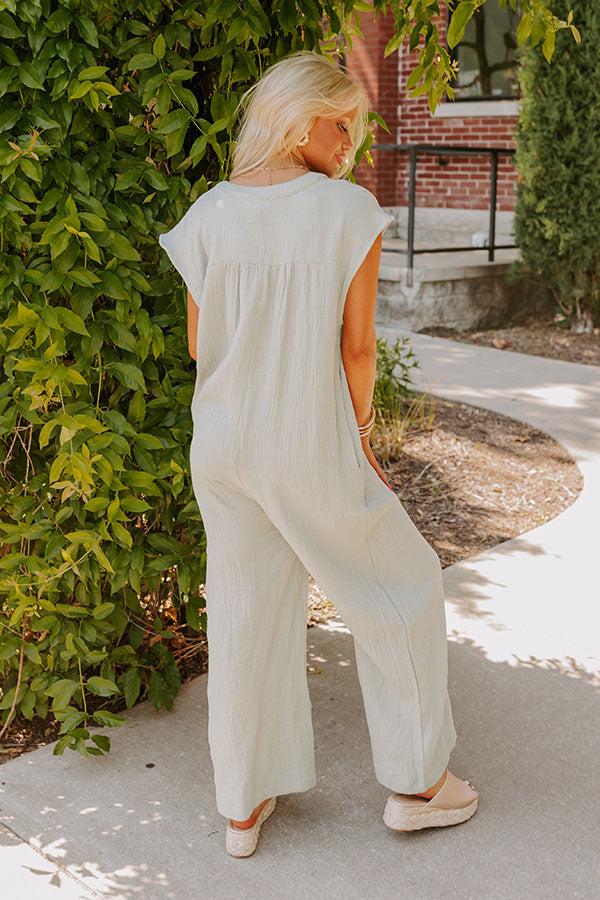 Coastal Travels Jumpsuit in Sage Product Image