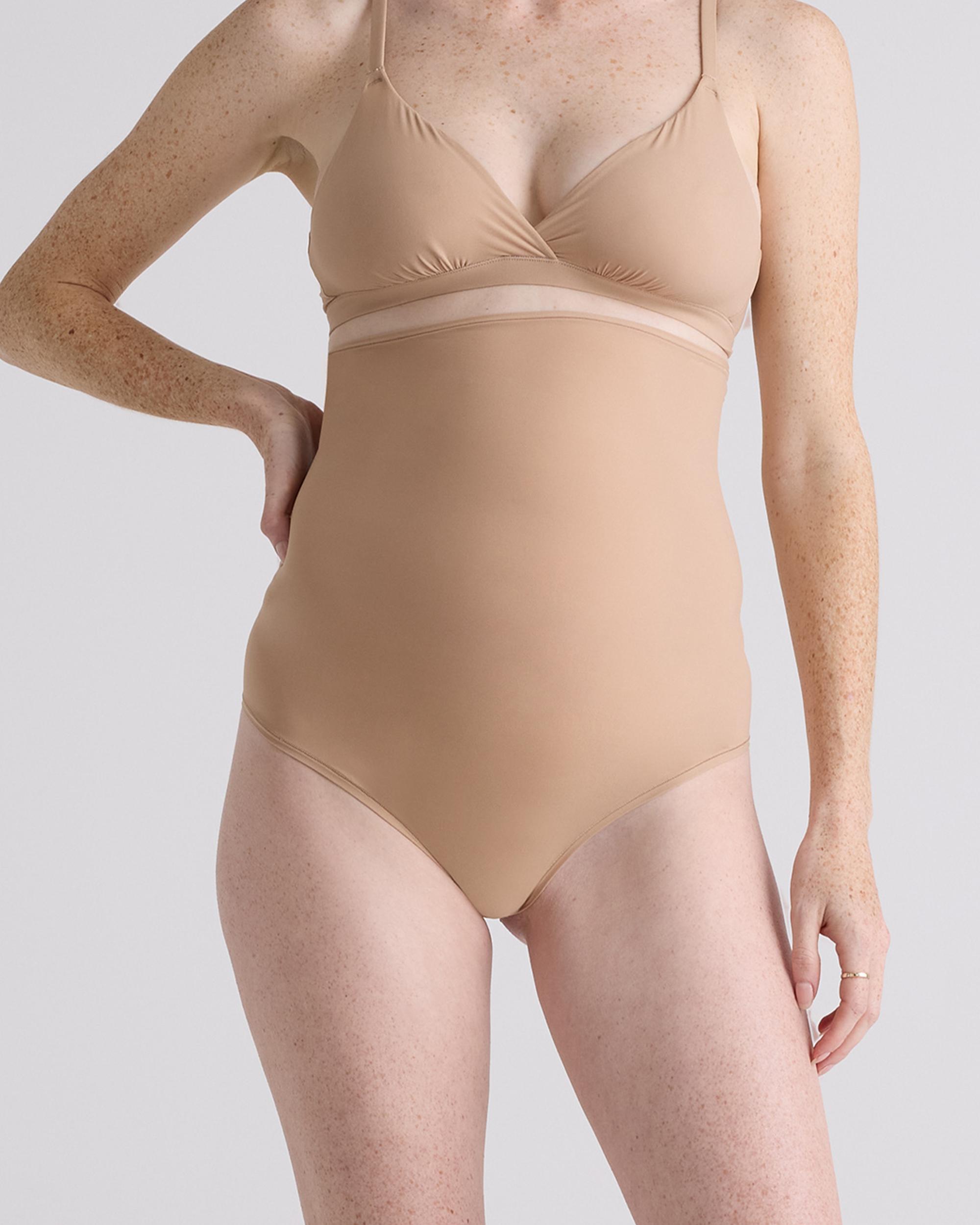 Quince | Women's Second Skin Maternity Ultra High-Waisted Thong Size XS, Cotton Product Image