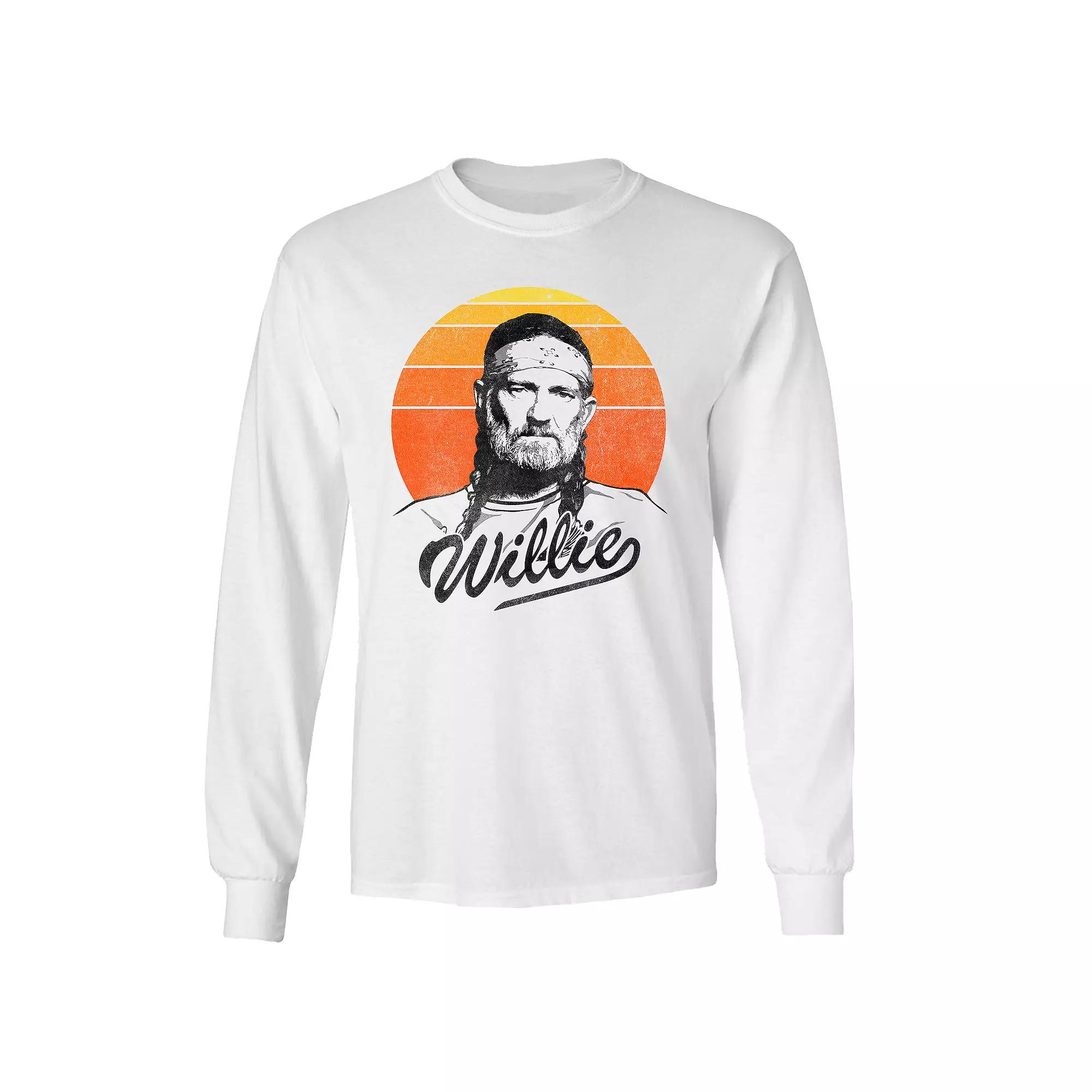 Men's Willie Nelson Sunset Long Sleeve Tee,  Product Image