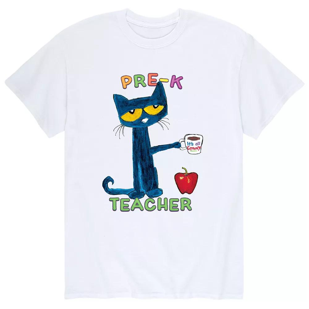 Men's Pete The Cat Pre K Teacher Tee,  Product Image