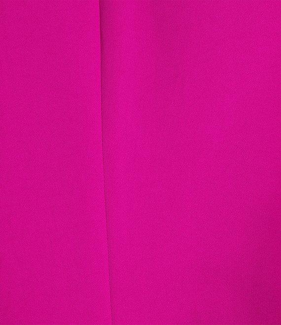 Skies Are Blue Notch Lapel Shirred 3/4 Sleeve Open Front Statement Blazer Product Image