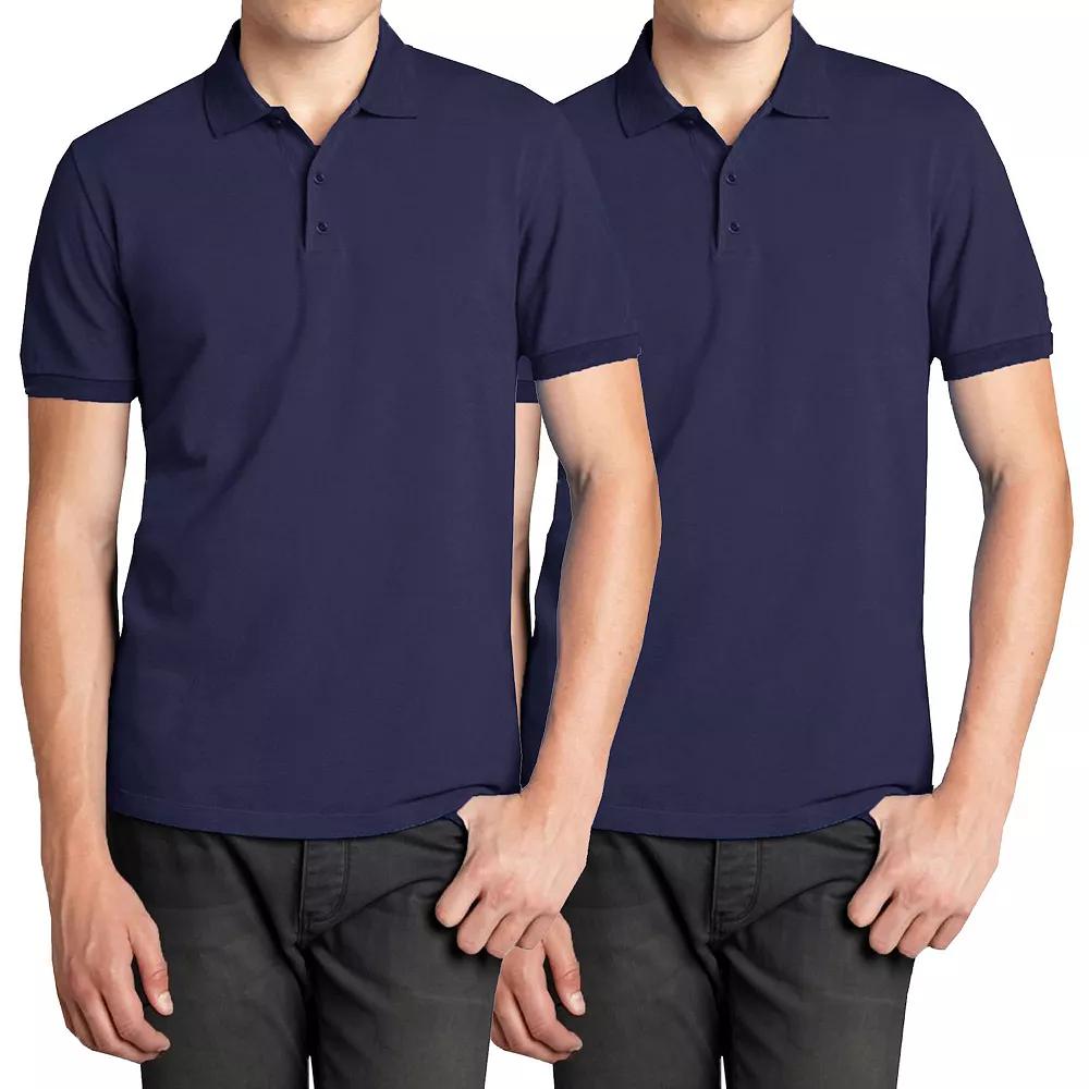 Men's Galaxy 2-Pack Pique Polo Shirts,  Product Image