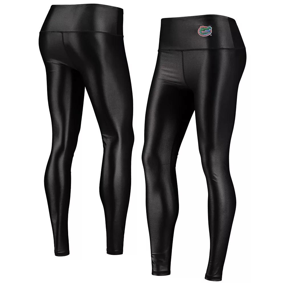 Women's ZooZatz Black Florida Gators Shine Liquid Leggings, Size: Medium Product Image