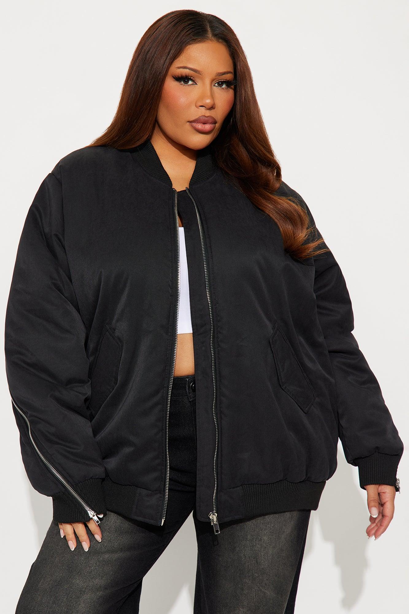City Hustle Bomber Jacket - Black Female Product Image
