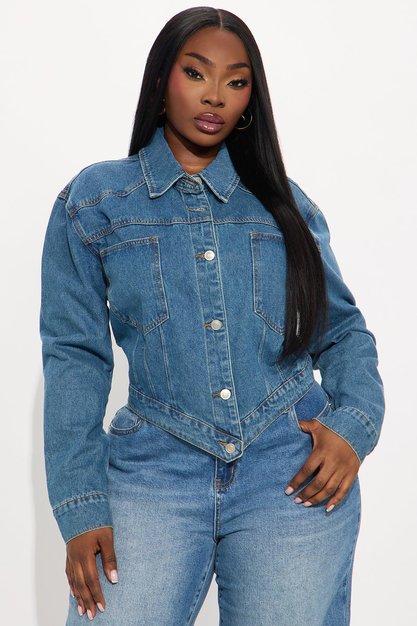 Big Talk Denim Jacket - Medium Wash Female Product Image