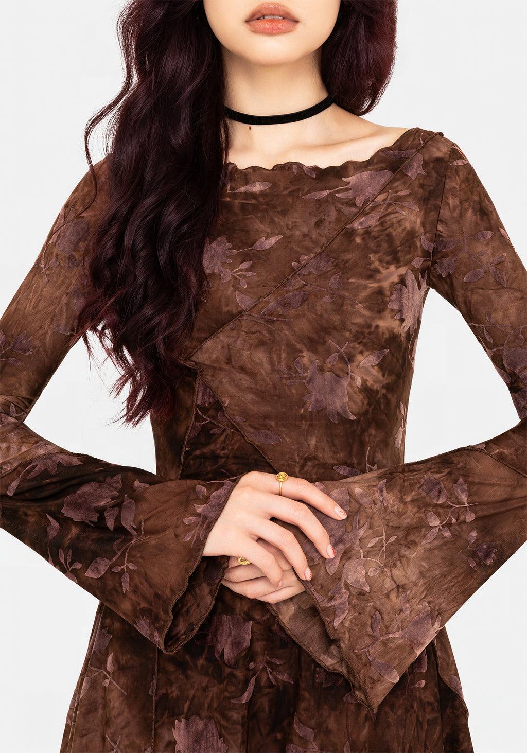 Serenade Long Sleeve Floral Mini Dress Product Image