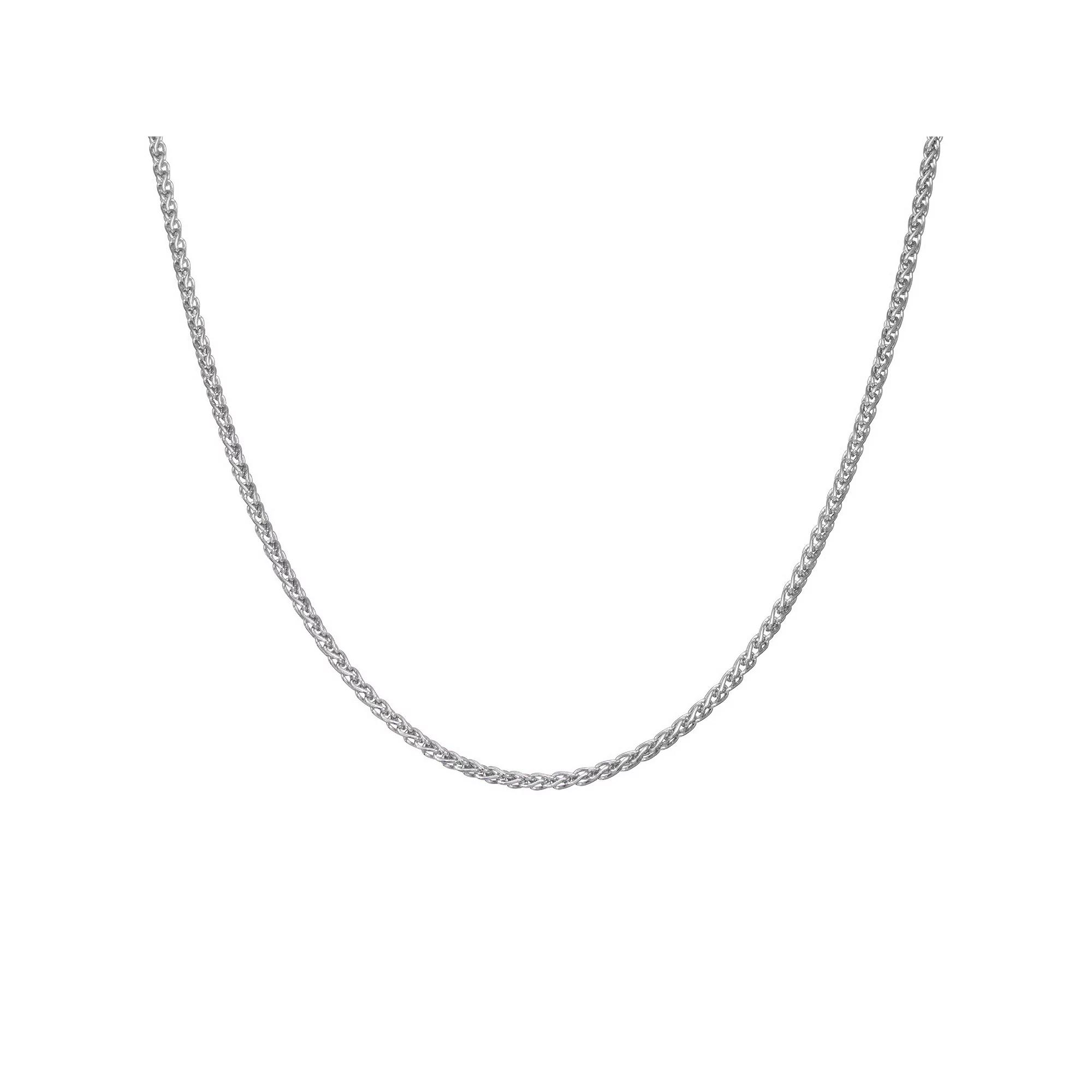 Giorgio di Vicenza Sterling Silver Wheat Chain Necklace, Womens Product Image