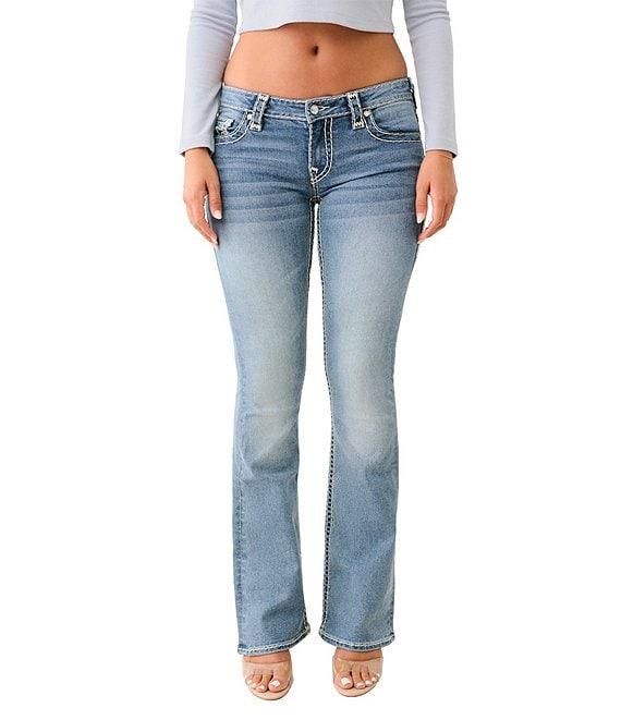 True Religion Becca Low Rise Super T Crystal Bootcut Jeans Product Image
