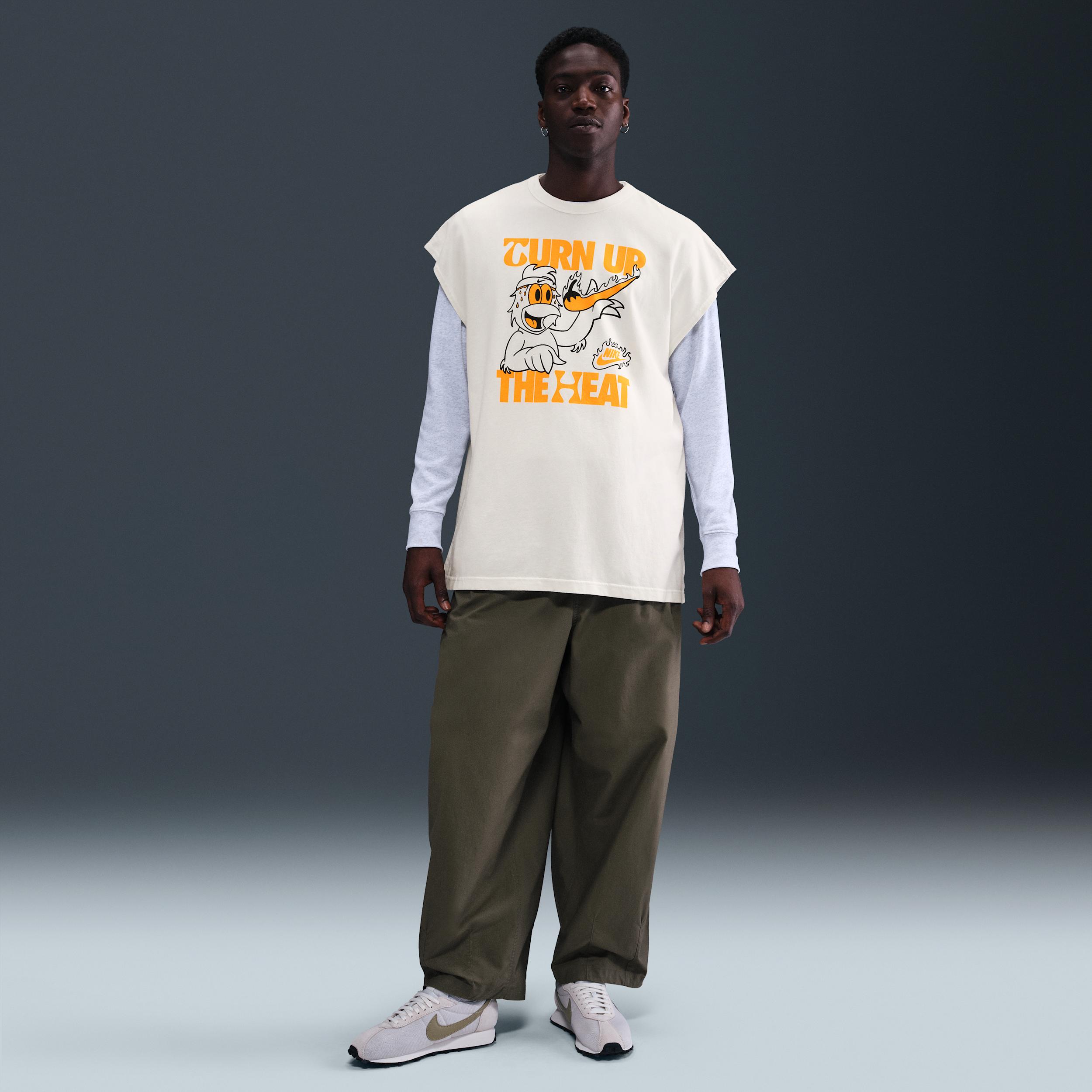 Nike Mens Nike NSW Hot Ones Sleeveless T-Shirt - Mens Sail/Multi Product Image