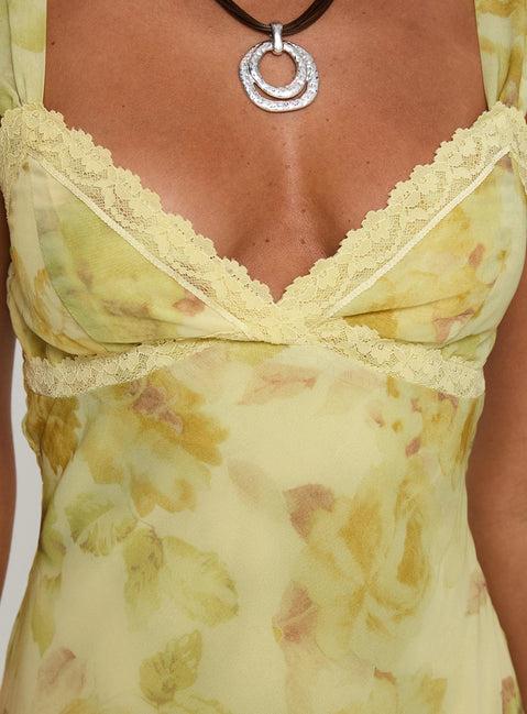 Fernwood Maxi Dress Yellow Multi Product Image