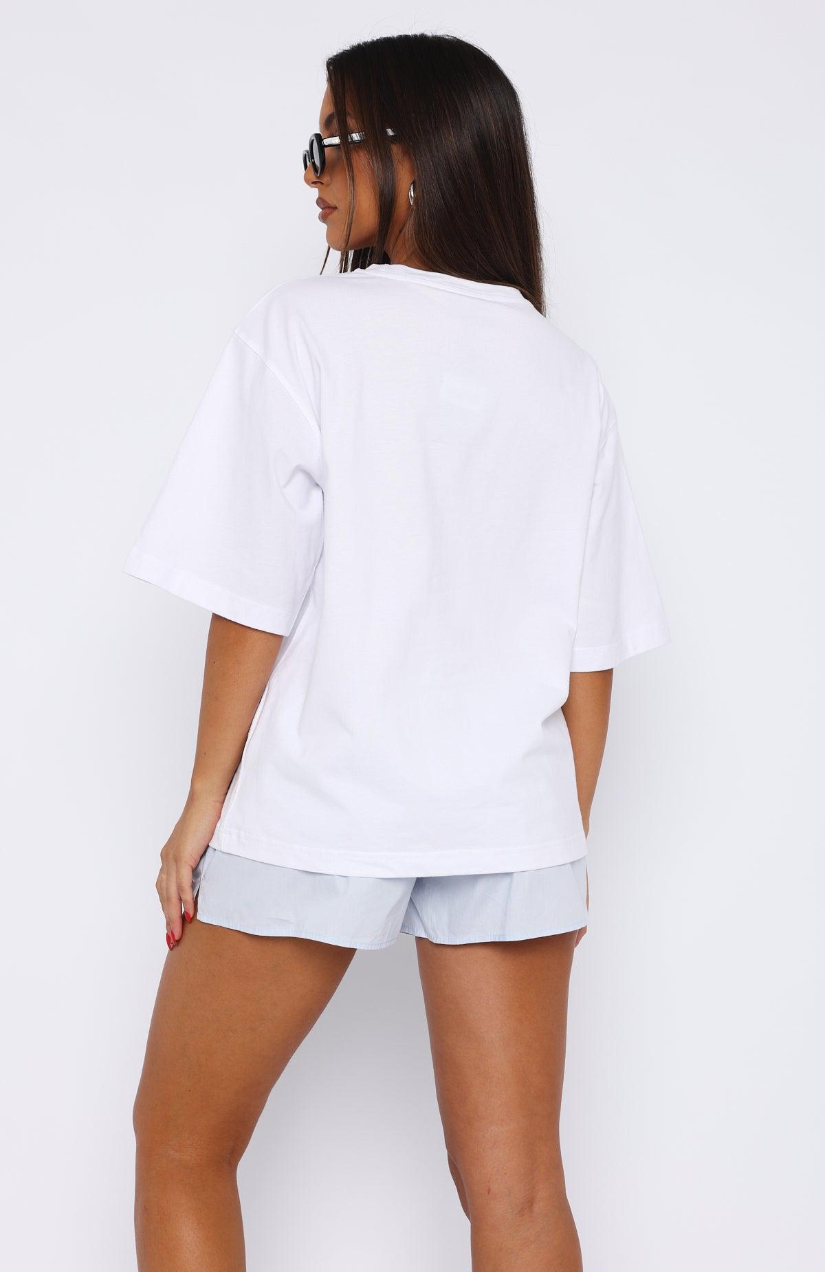 Let It Out Oversized Tee White Product Image