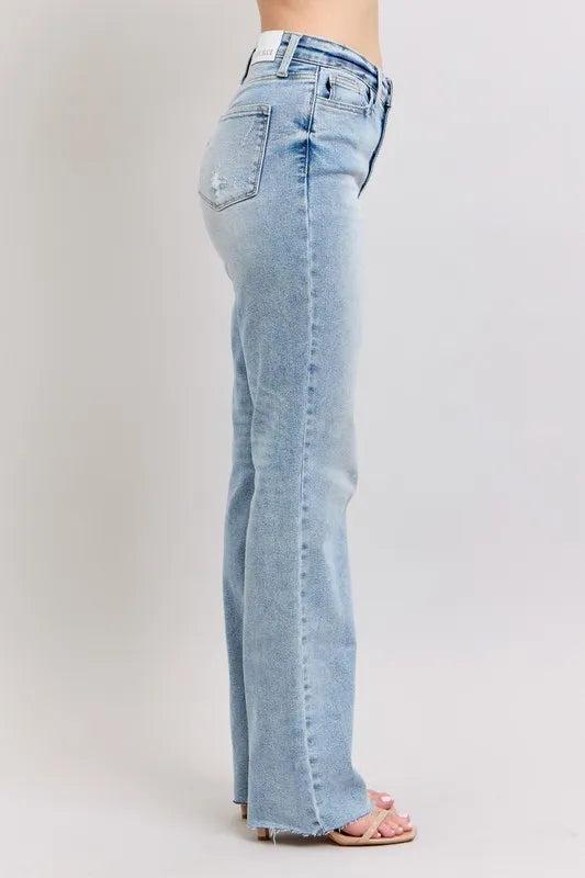 88926   Jenifer Mid-Rise Light Wash Dad Judy Blue Jeans Product Image