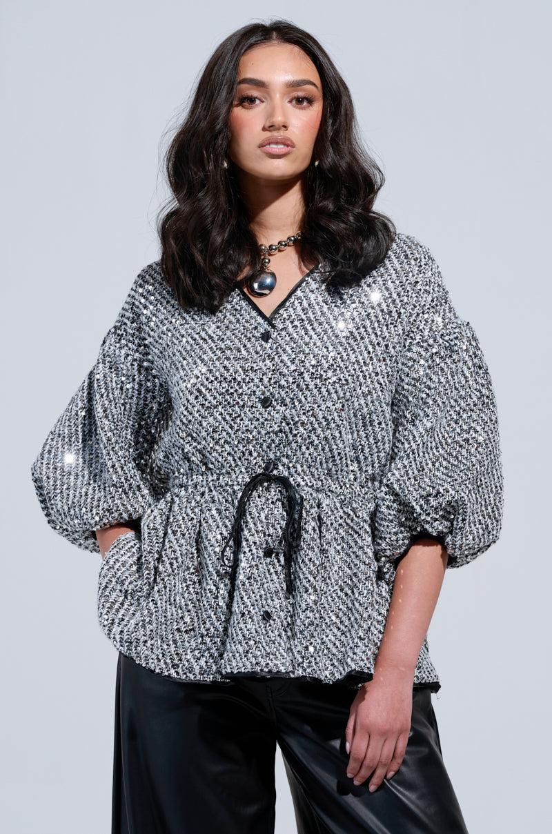 DOUBLE TROUBLE BLOUSE Product Image