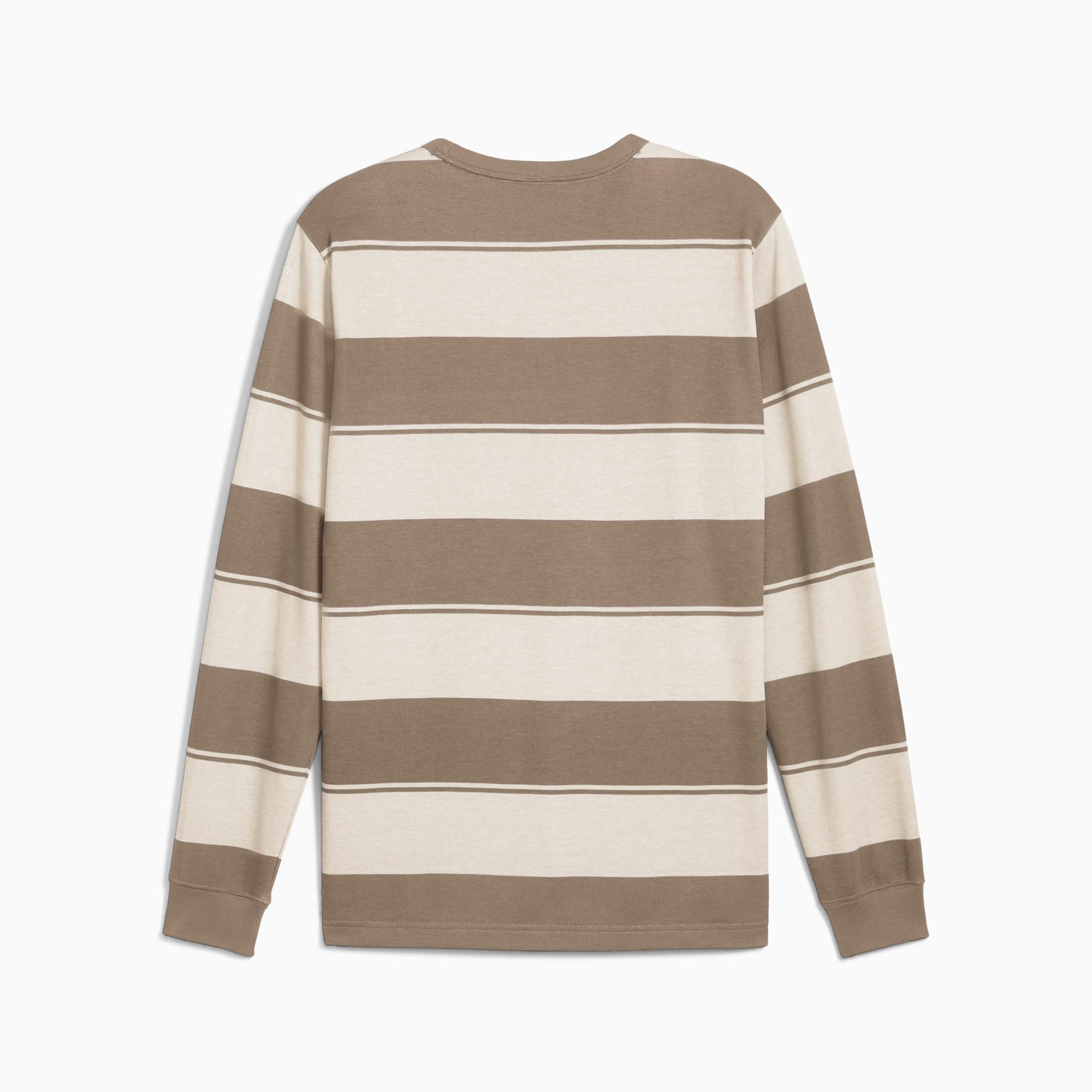 PUMA Class Men's Striped Crew Sweatshirt Product Image