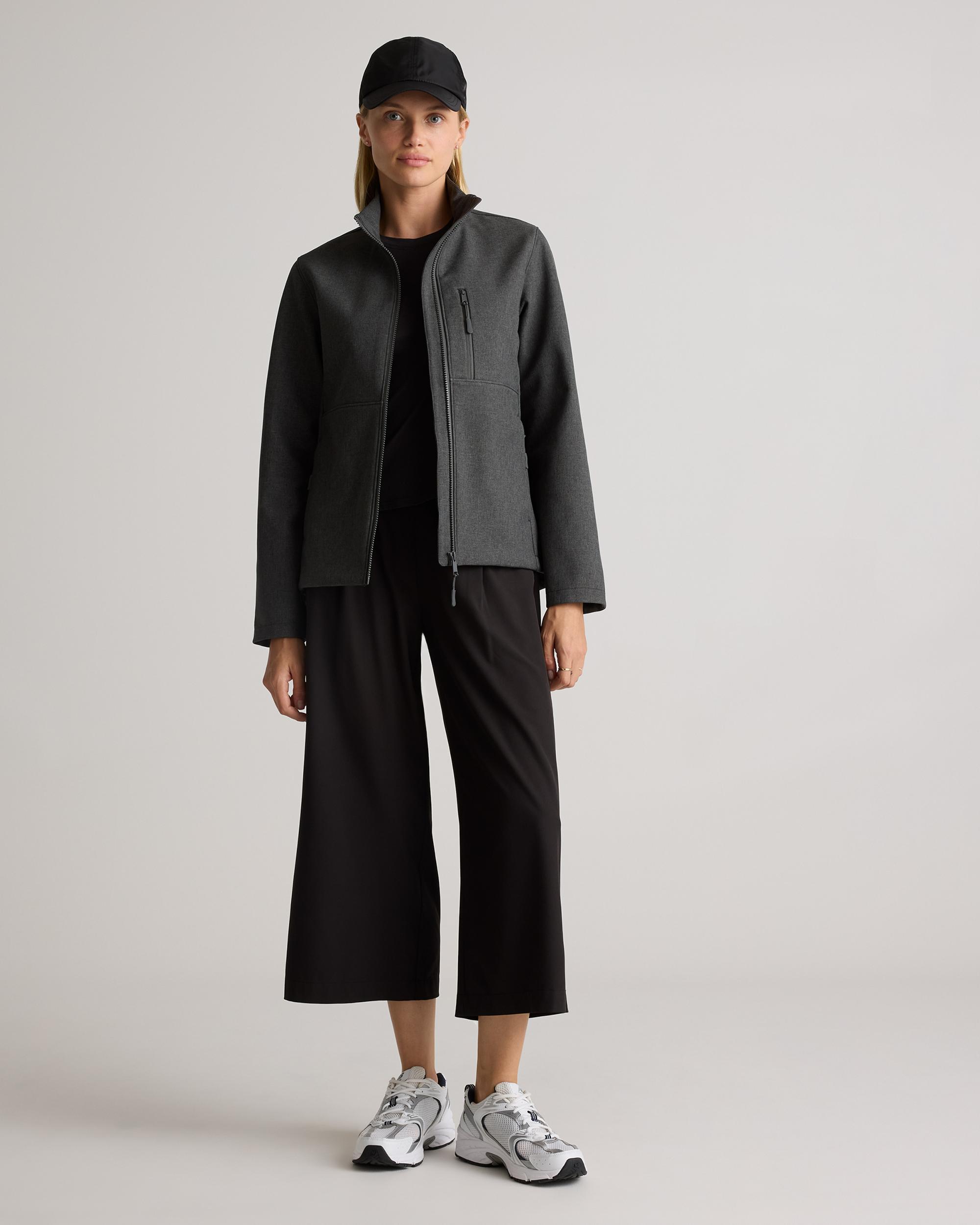 Quince | Women's Softshell Fleece-Lined Full-Zip Jacket Recycled Polyester Product Image