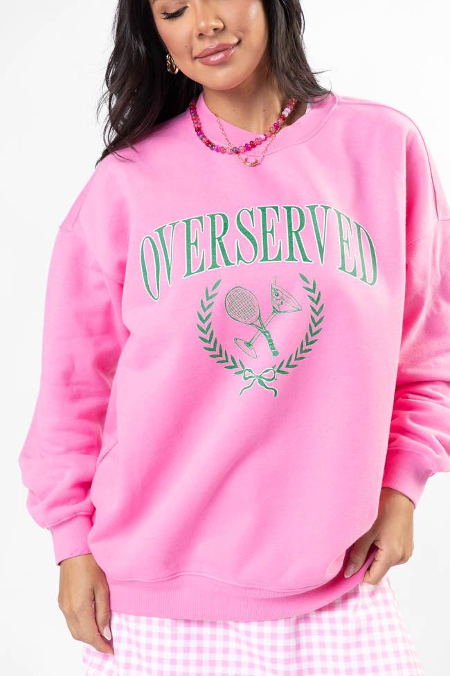 Overserved Pink Graphic Sweatshirt SALE Product Image