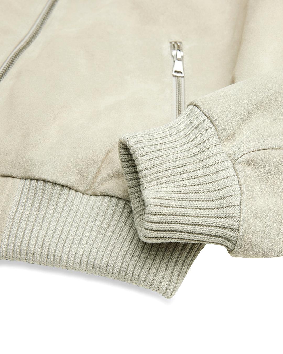 Thunder Suede Bomber - Dirty White Product Image