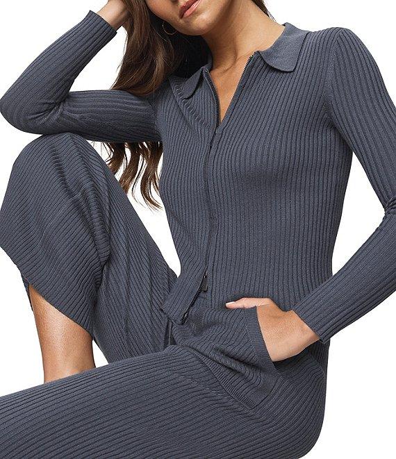 Splendid Georgie Coordinating Cashmere Blend Knit Collar V-Neck Long Sleeve Cardigan Product Image