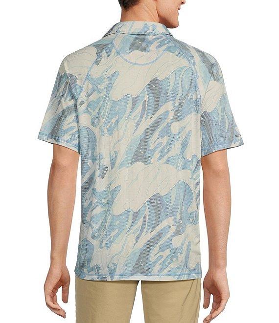 Tommy Bahama Rising Tides Short Sleeve Printed Polo Shirt Product Image