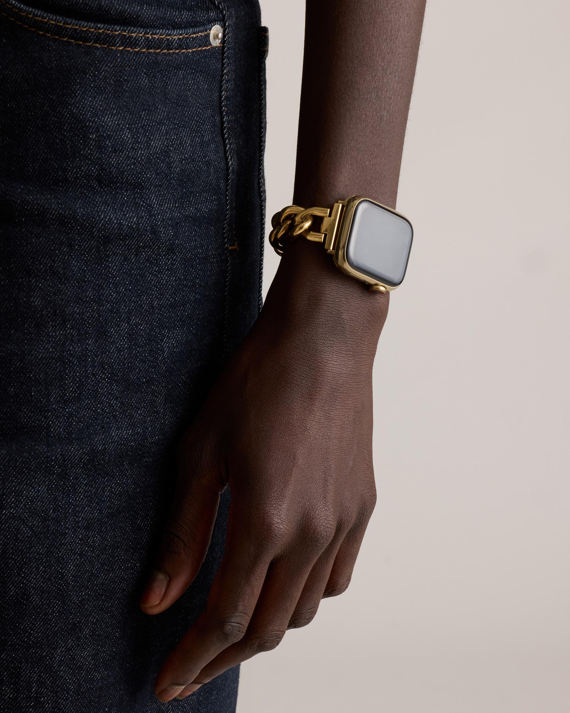 Quince | Women's Stainless Steel Bracelet Chain Apple Watch Band Size 44mm 49mm Product Image