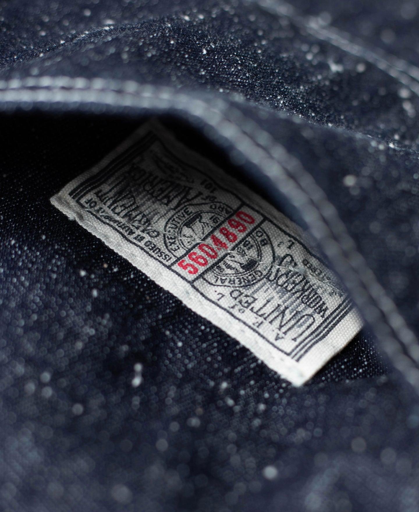 Slub Pearl Yarn Indigo Denim Carpenter Pants Product Image