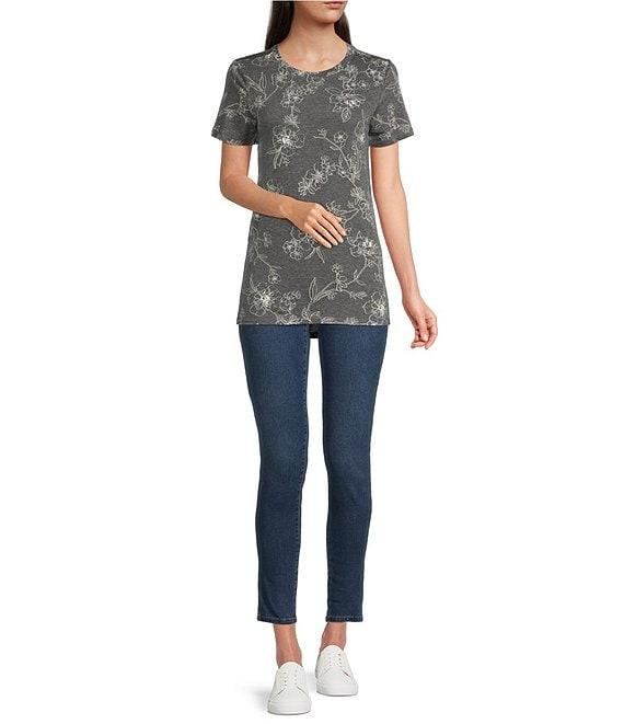 Code Bleu High Rise Pull-On Skinny Leg 5-Pocket Stretch Denim Jeans Product Image