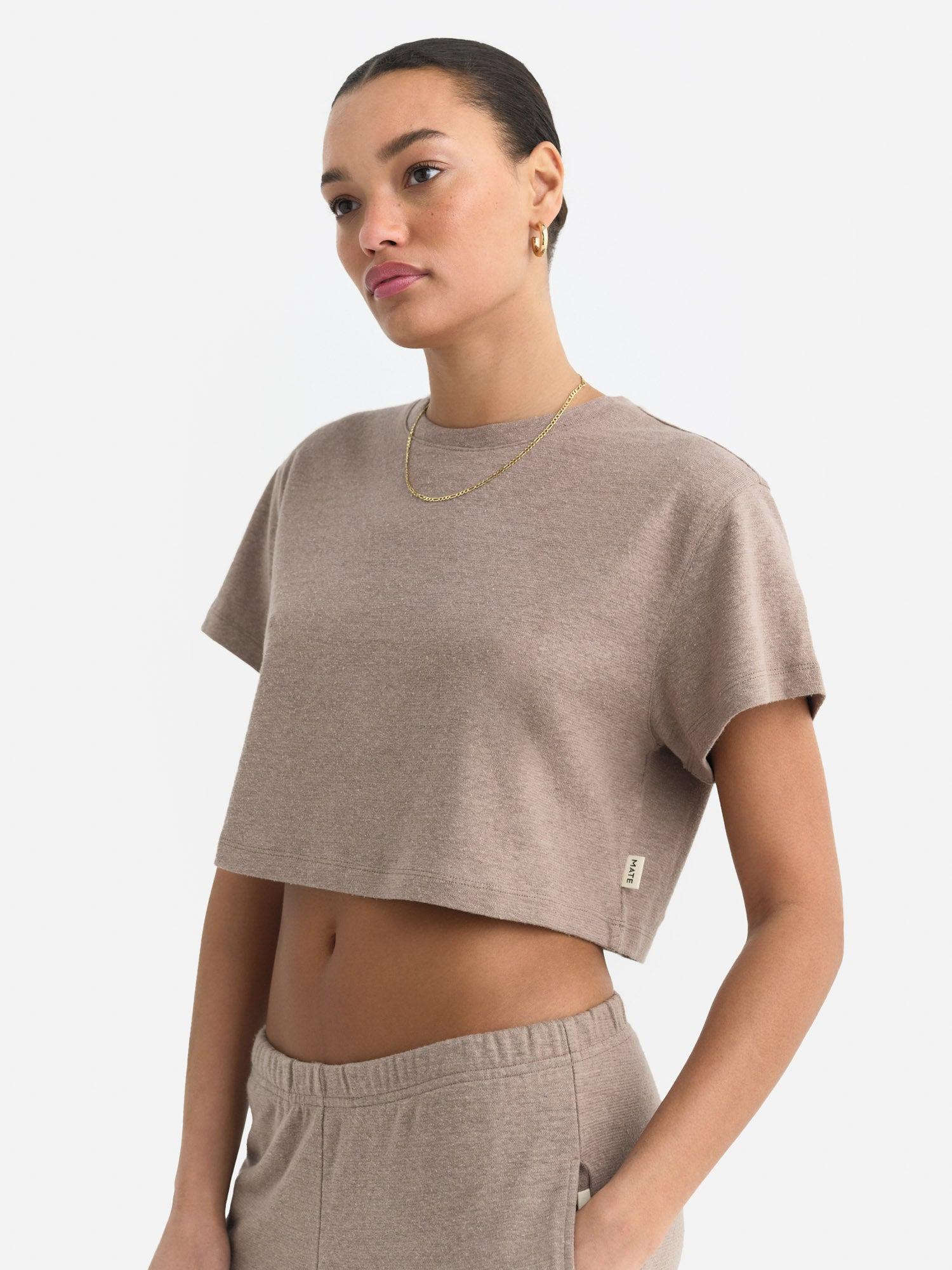 Regenerative Hemp Relaxed Crop Tee Female Product Image