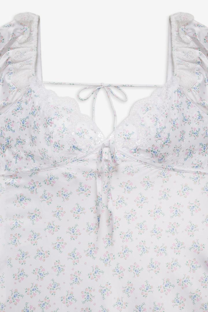 Sweet Escape Midi Slip Dress — White Product Image