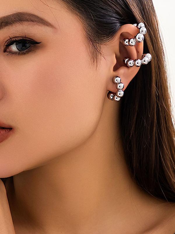 Geometric Solid Color Ear Clip Product Image