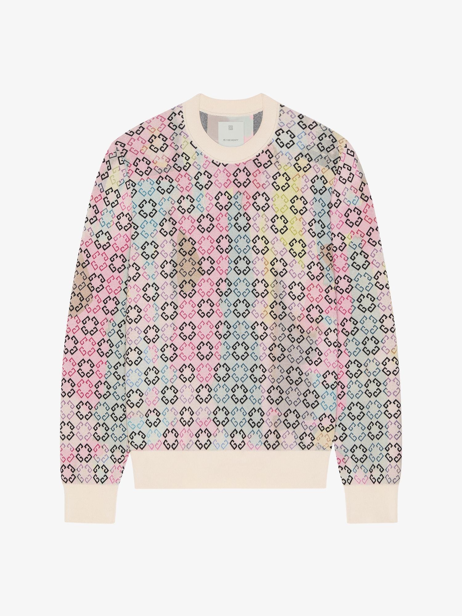 Multicolor sweater in monogram 72 cotton Product Image
