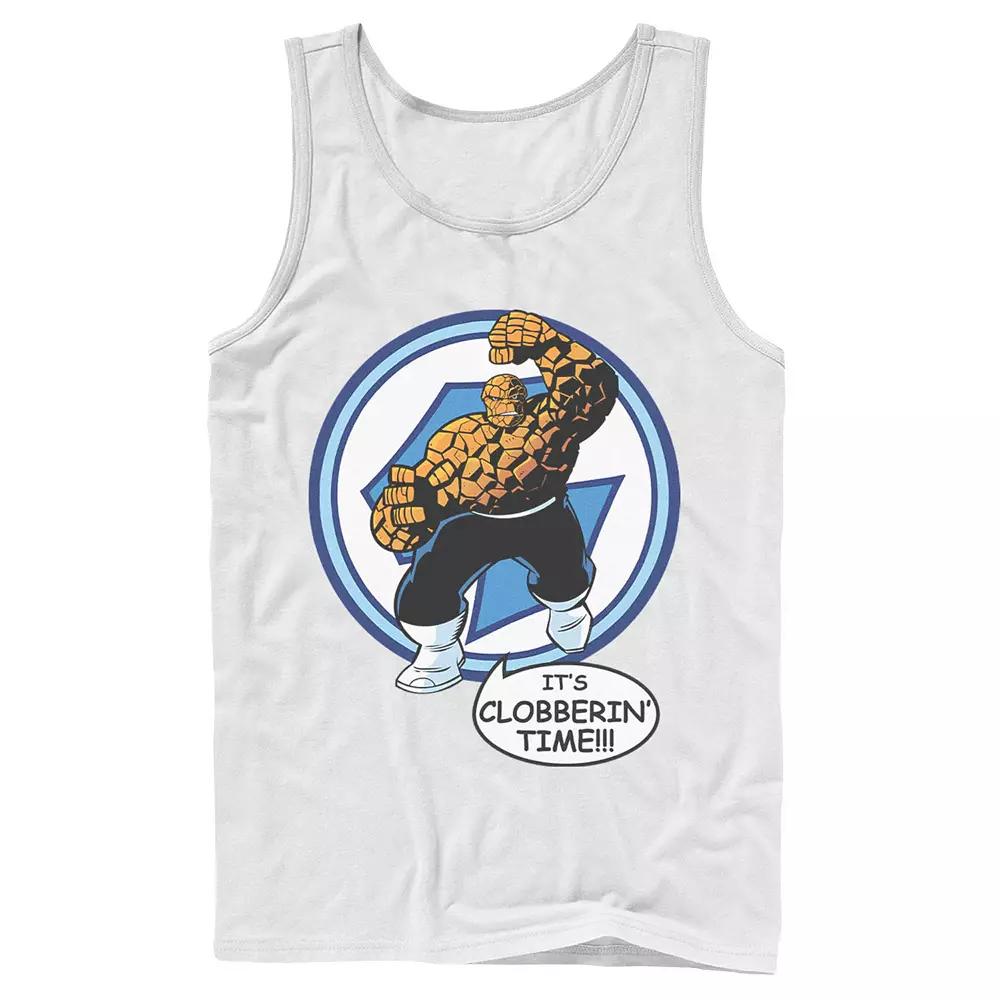 Men's Marvel Fantastic Four The Thing Clobberin' Time Circle Tank Top,  Product Image