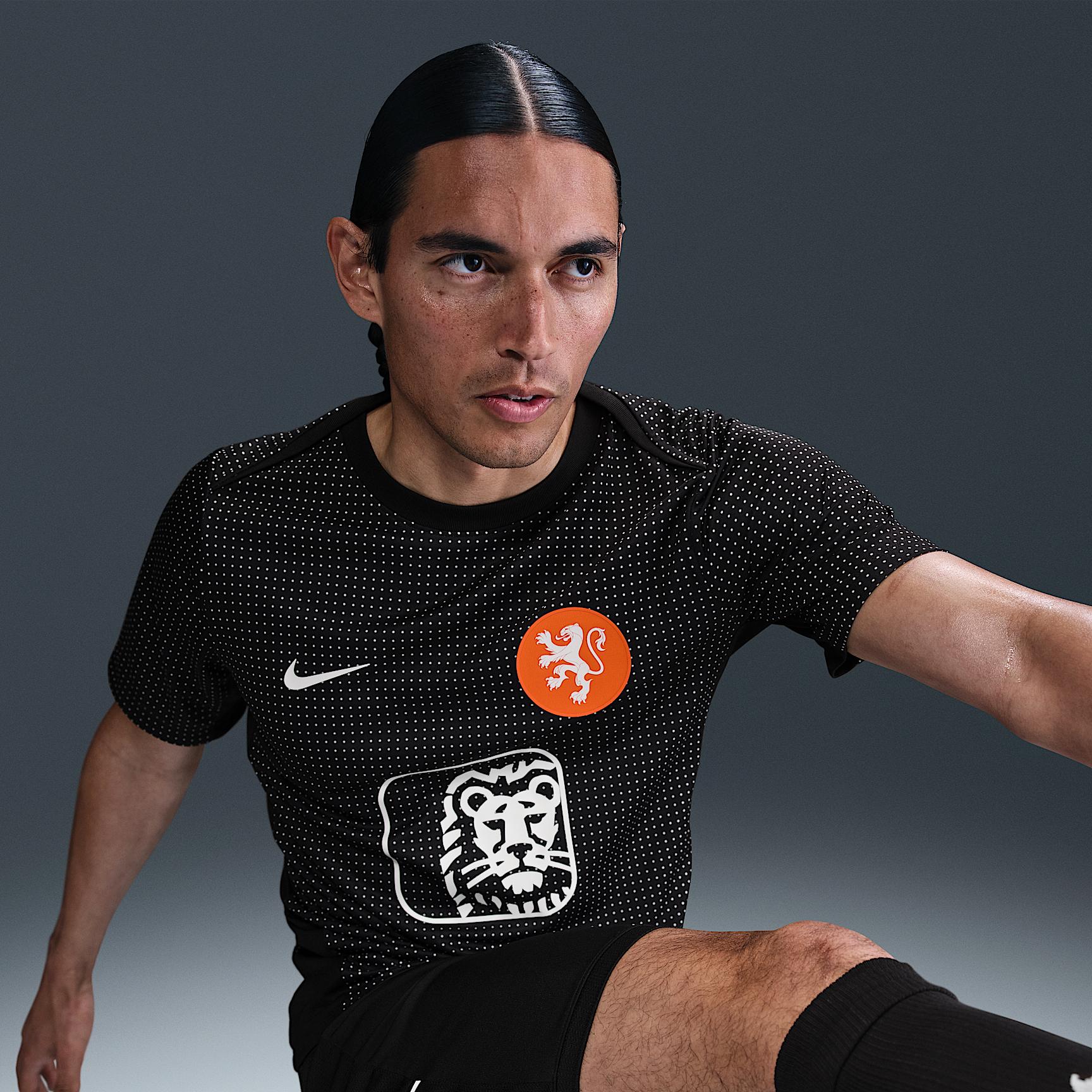 Netherlands Academy Pro Nike Men's Dri-FIT Soccer Pre-Match Short-Sleeve Top Product Image